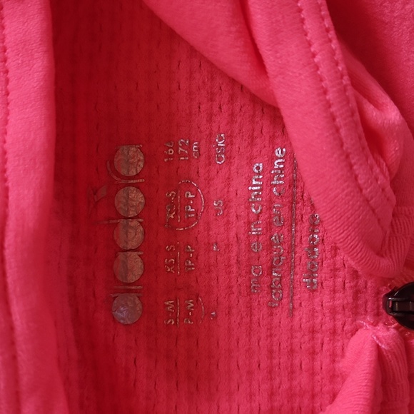 Diadora l neon l women's llike new l quarter zip l hooded l small - Picture 4 of 7